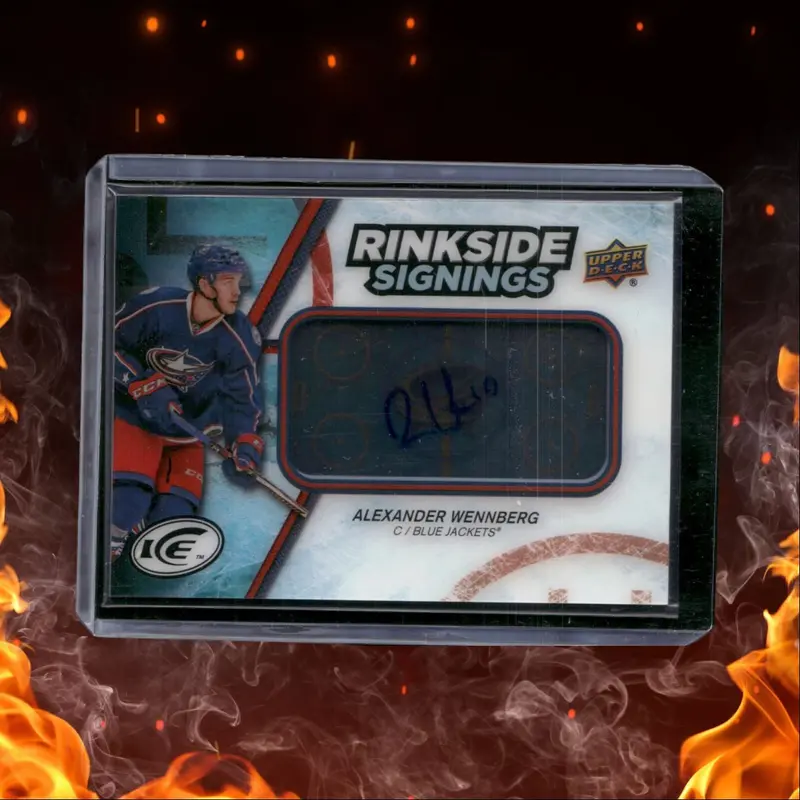 2017-18 Upper Deck Ice Alexander Wennberg Rinkside Signings Auto #RS-AW
