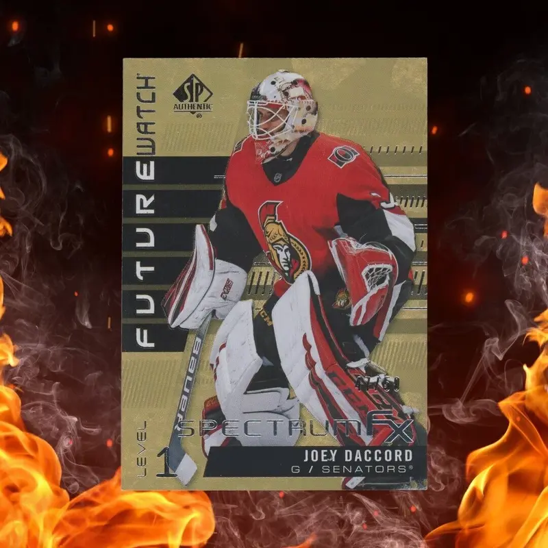 2019-20 SP Authentic JOEY DACCORD Future Watch /50 Spectrum FX Gold #S-52