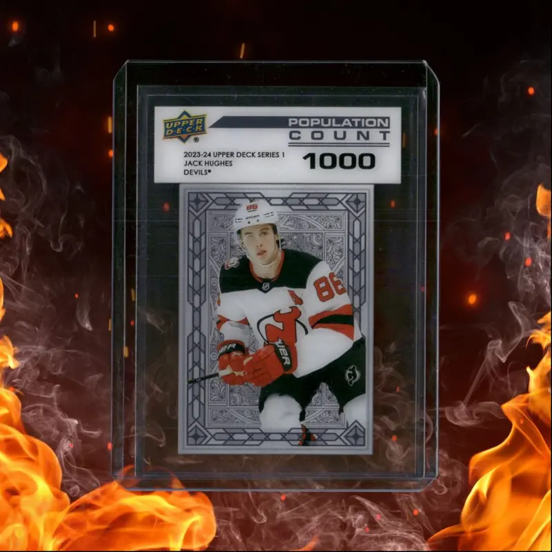 2023-24 Upper Deck Jack Hughes Population Count 1000 /1000 #PC-28