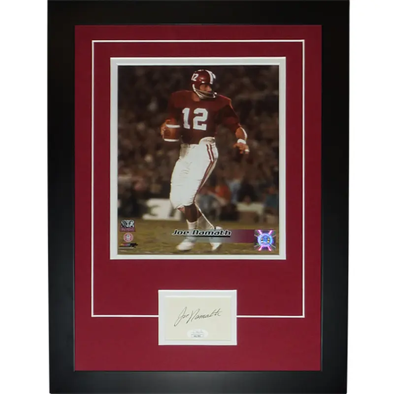 Joe Namath Autographed Alabama Crimson Tide Signature Series Frame - JSA