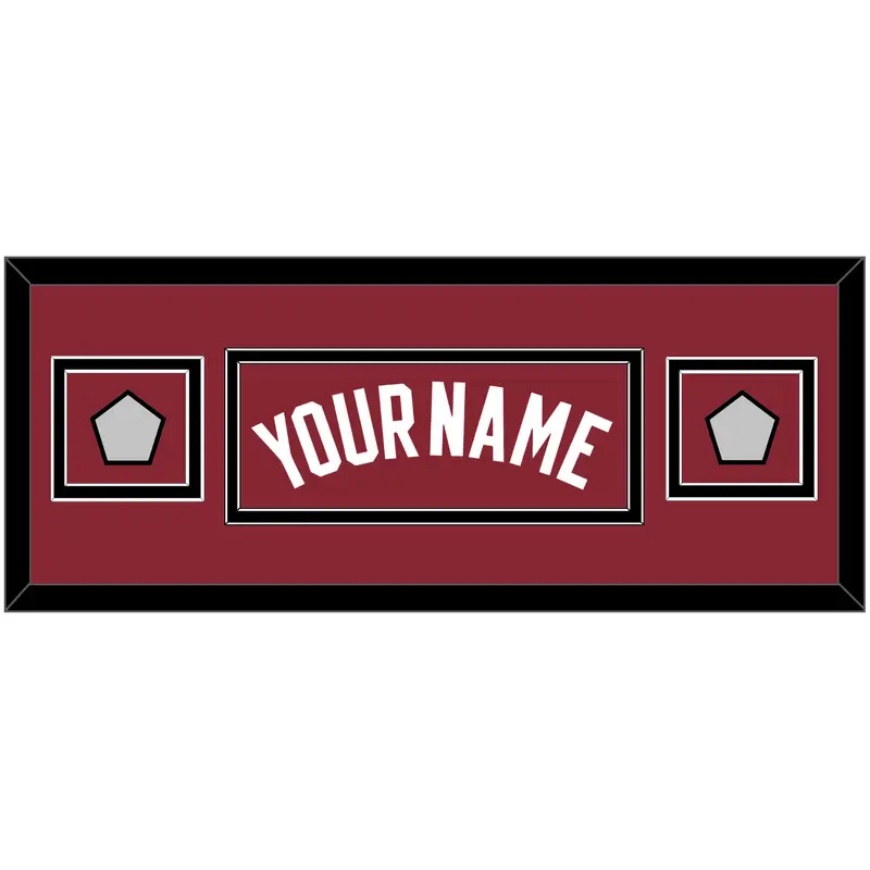 Miami Name & 2 Finals Patches - Alternate Red (2009-2017) - Double Mat 6