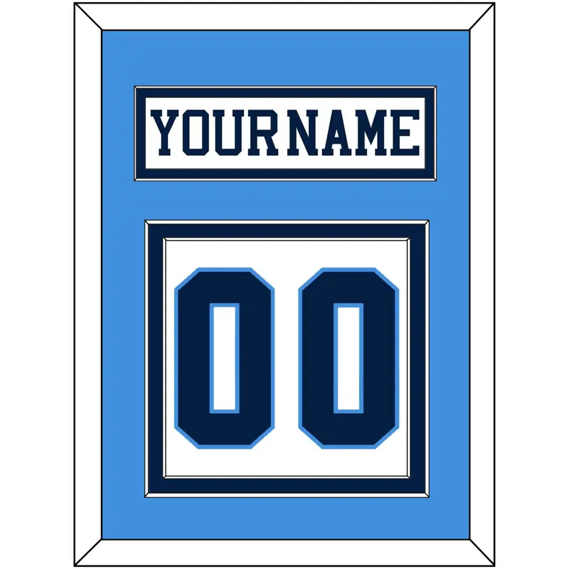 Pittsburgh Nameplate & Number (Back) - Home White (1977-1980) - Double Mat 2