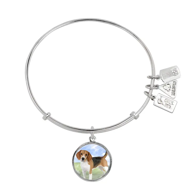 Beagle Charm Bangle