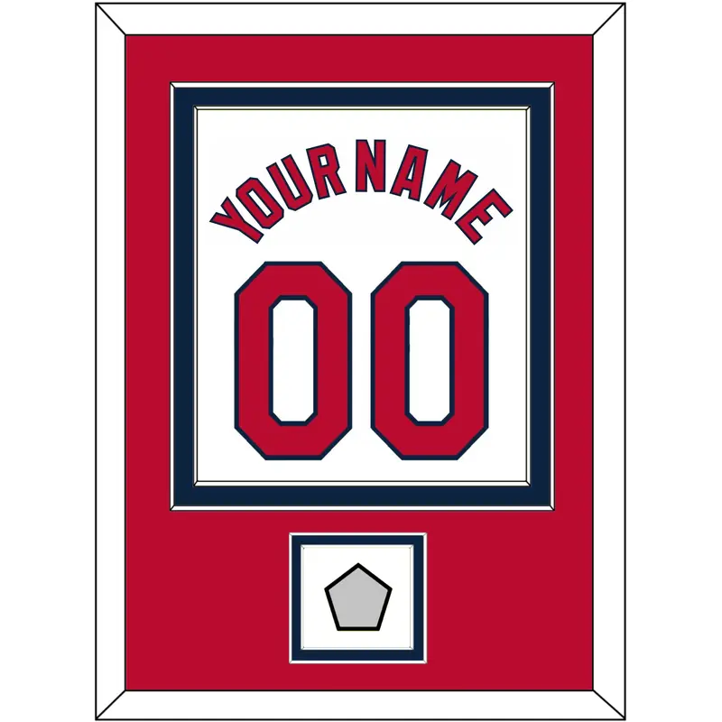 St. Louis Name, Number & World Series Champions Patch - Home White (2006-2012) - Double Mat 2