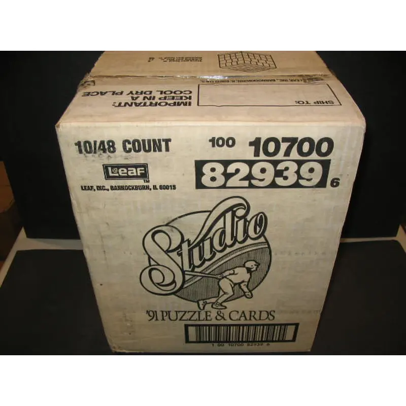 1991 Leaf Studio Baseball Case (10 Box) (82939)