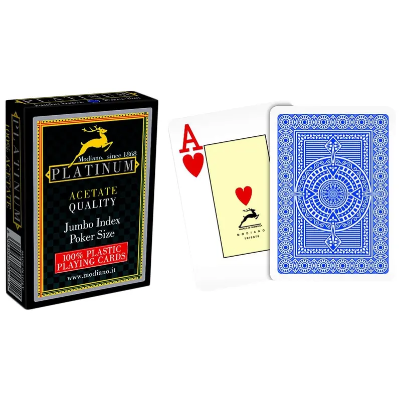 Modiano Platinum Poker Cards 9Ball India | Kibi Sports