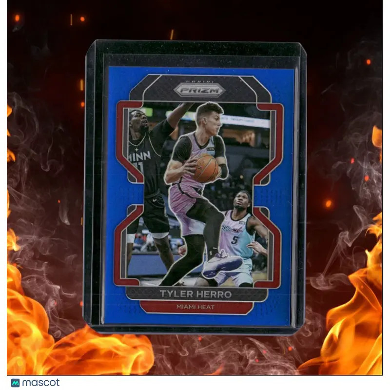 2021-22 Panini Prizm Tyler Herro Blue Prizm 130/199 #227
