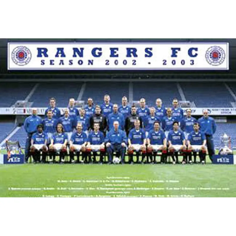 Glasgow Rangers Official Team Portrait 2002/2003 Poster - GB Posters