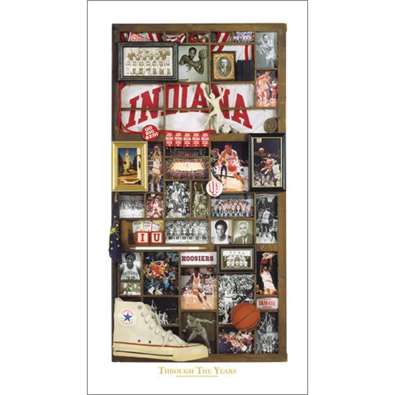 Indiana Hoosiers Basketball "Through the Years" Premium Poster Print - Smashgraphix Inc.