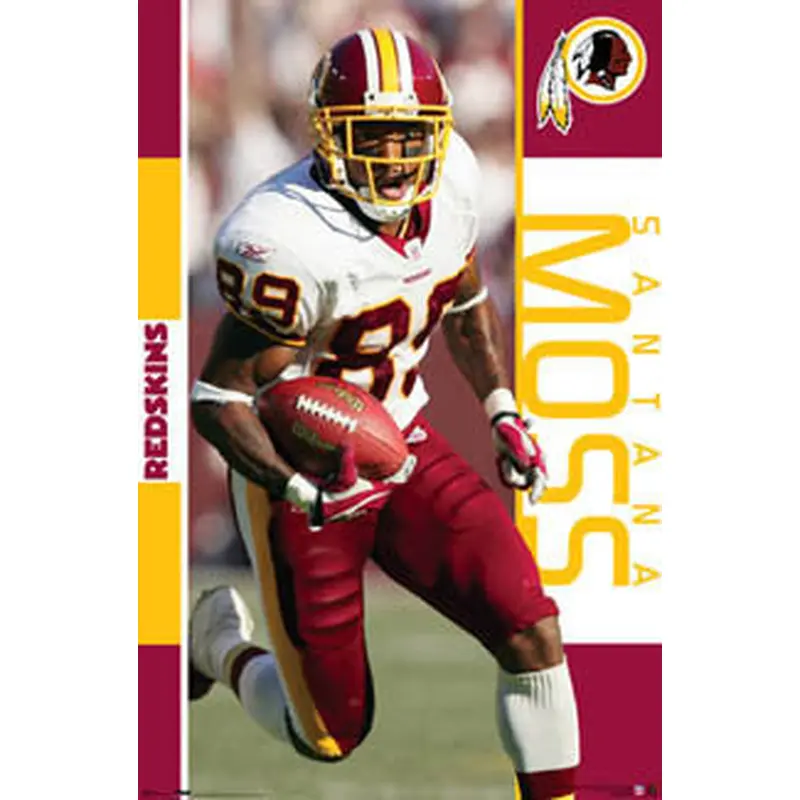 Santana Moss "Action" Washington Redskins NFL Poster - Costacos 2006