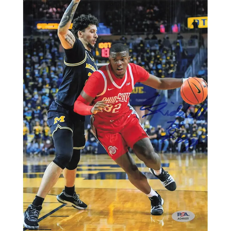 E.J. Liddell Signed 8x10 Photo PSA Autograph Ohio State