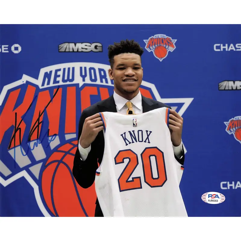 Kevin Knox 8x10 photo PSA/DNA New York Knicks Autographed