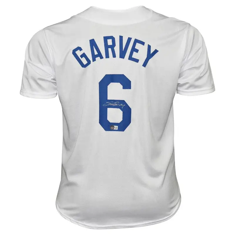 Steve Garvey Autographed Los Angeles (White #6) Jersey - Beckett