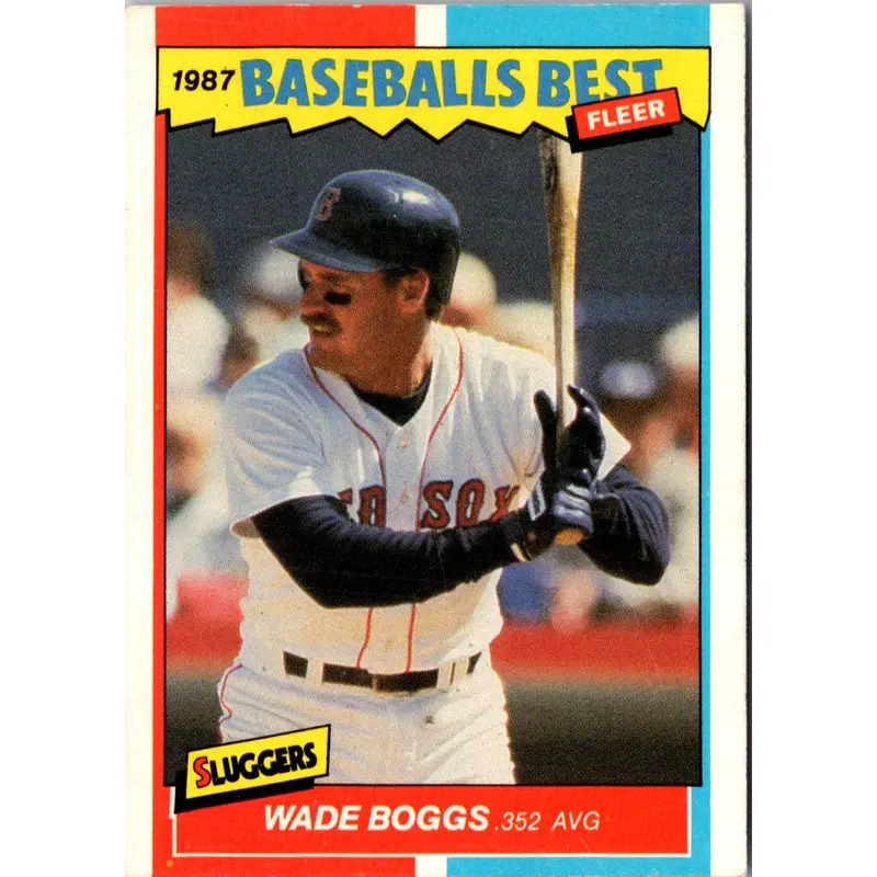 1987 Fleer Baseball's Best Sluggers vs Pitchers Wade Boggs #4