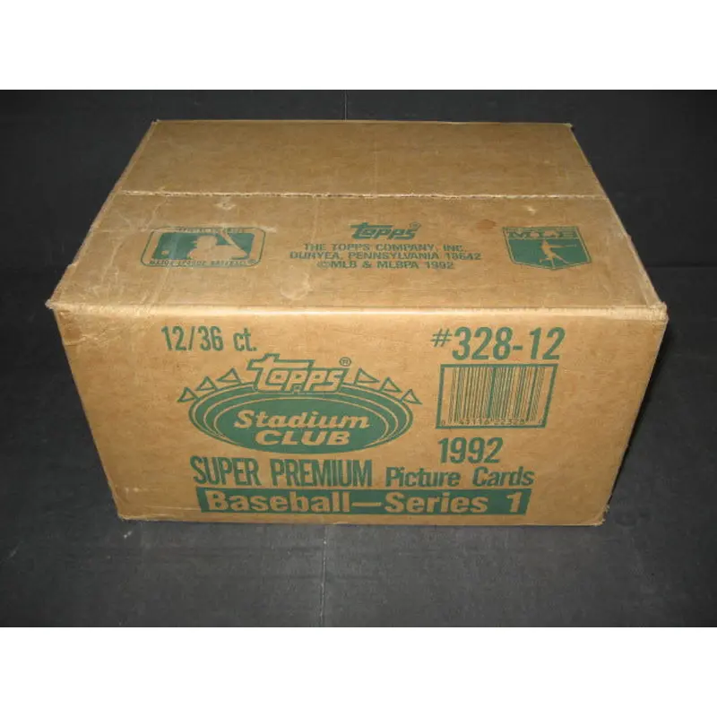 1992 Topps Stadium Club Baseball Series 1 Case (12 Box)