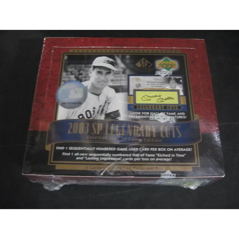 2003 Upper Deck SP Legendary Cuts Baseball Box (Hobby)