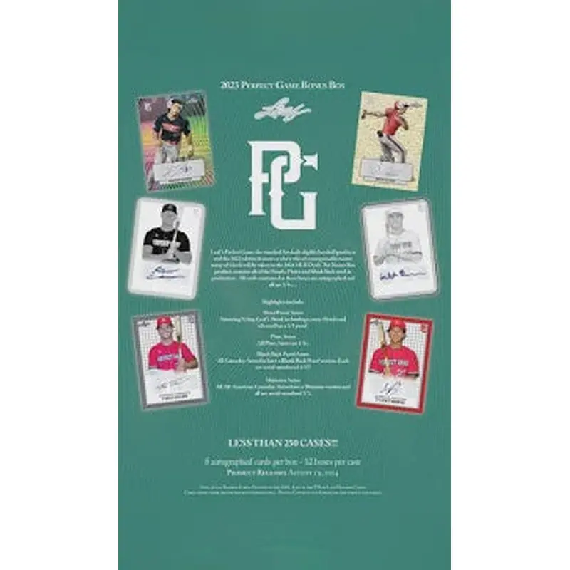 2023 Leaf Perfect Game Baseball Bonus Box