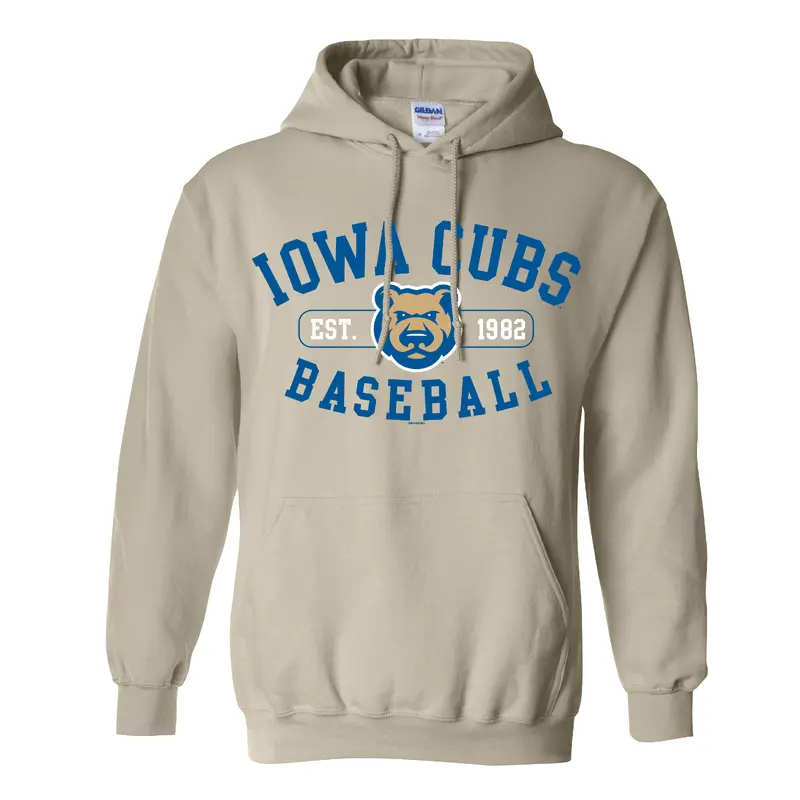 Iowa Cubs Mens Royal Logo Hoodie