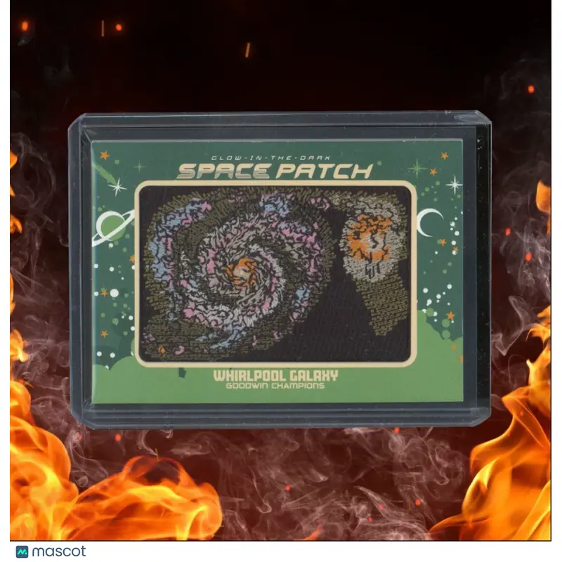 2023 Upper Deck Goodwin Champions Whirlpool Galaxy Space Patch Glow-In-the-Dark