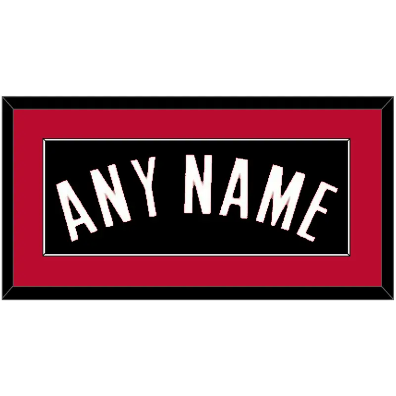 Houston Name - Black Statement - Single Mat 2