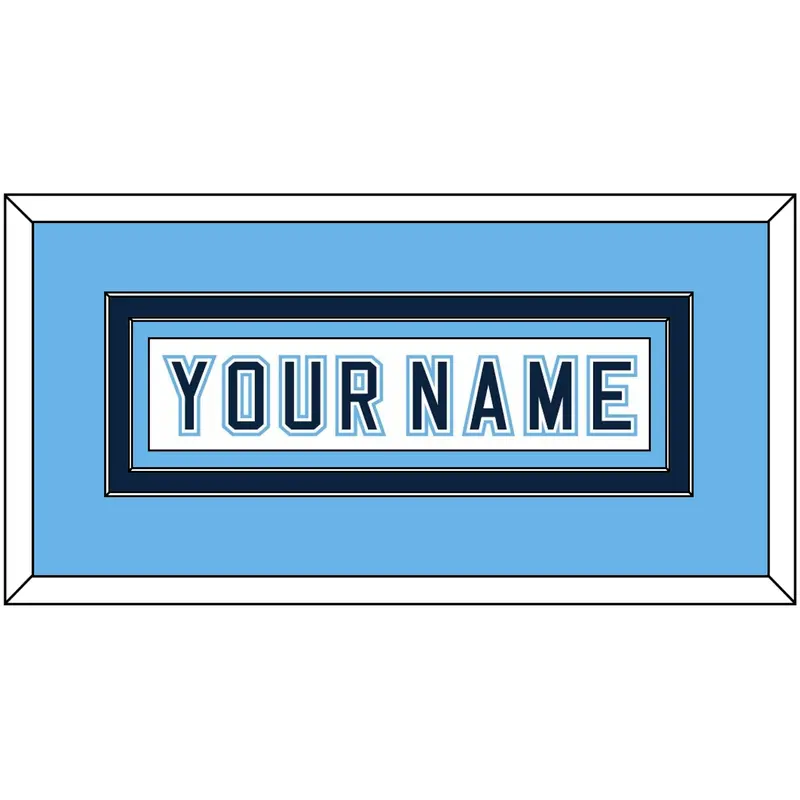 Maine Hockey Nameplate - Home White - Double Mat 3