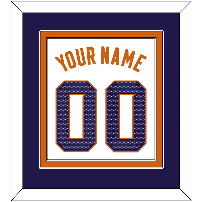 Phoenix Name & Number - White Association (2017-2023) - Double Mat 3