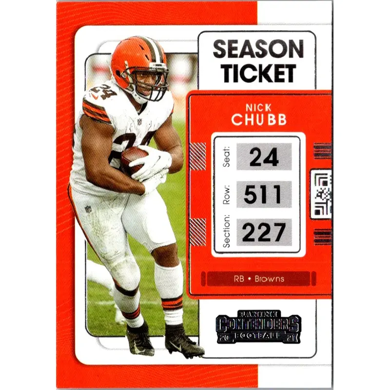 2021 Panini Contenders Red Zone Nick Chubb #24