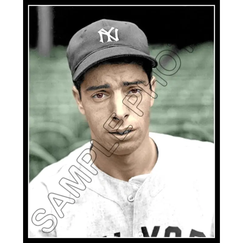 Joe Dimaggio Colorized 8X10 Photo - 1936 New York Yankees Rookie - 277