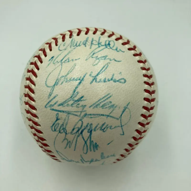 Nolan Ryan Rookie 1966 New York Mets Team Signed Baseball JSA & PSA DNA COA