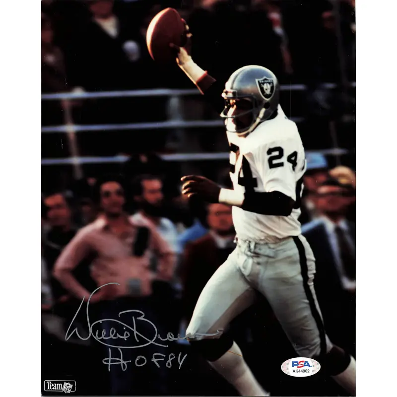 WILLIE BROWN signed 8x10 photo PSA/DNA Oakland Raiders Autographed