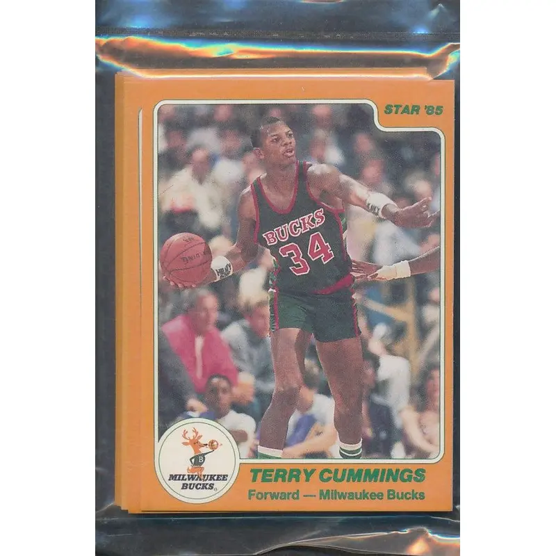 1984/85 Star Basketball Bucks Complete Bagged Set