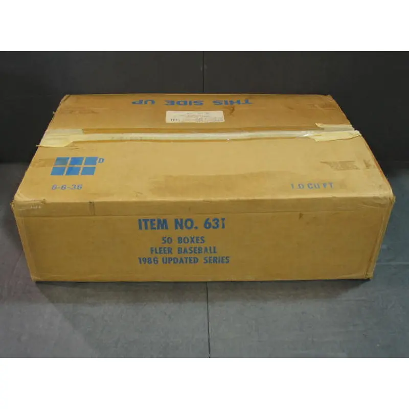 1986 Fleer Baseball Update Factory Set Case (50 Sets) (Authenticate)