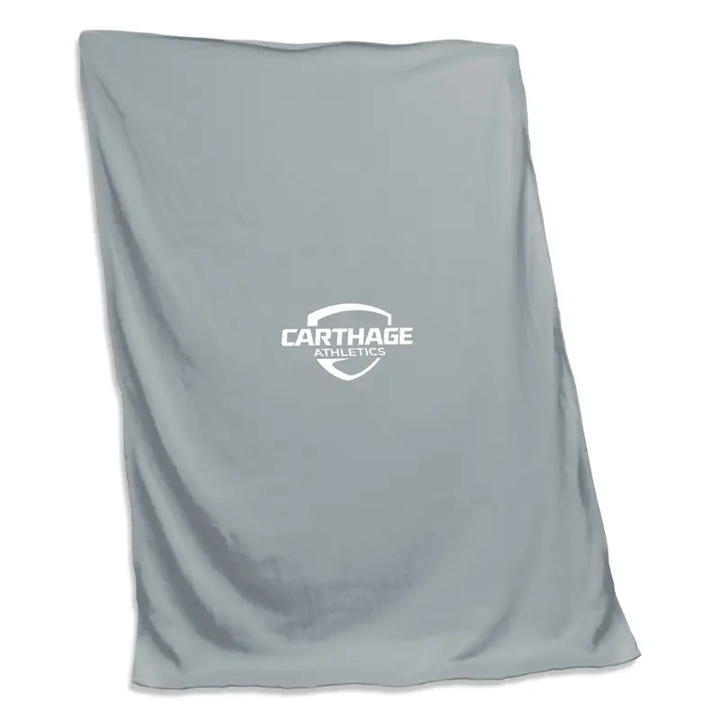 Carthage College Gray Sweatshirt Blanket (Screened)