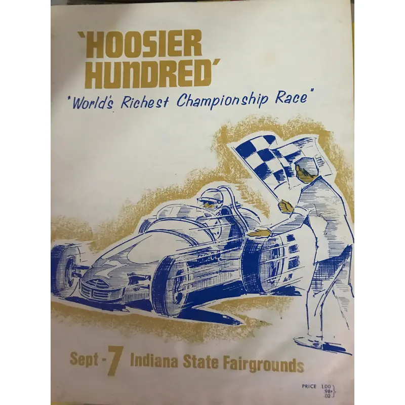 1968 Hoosier Hundred Race Program