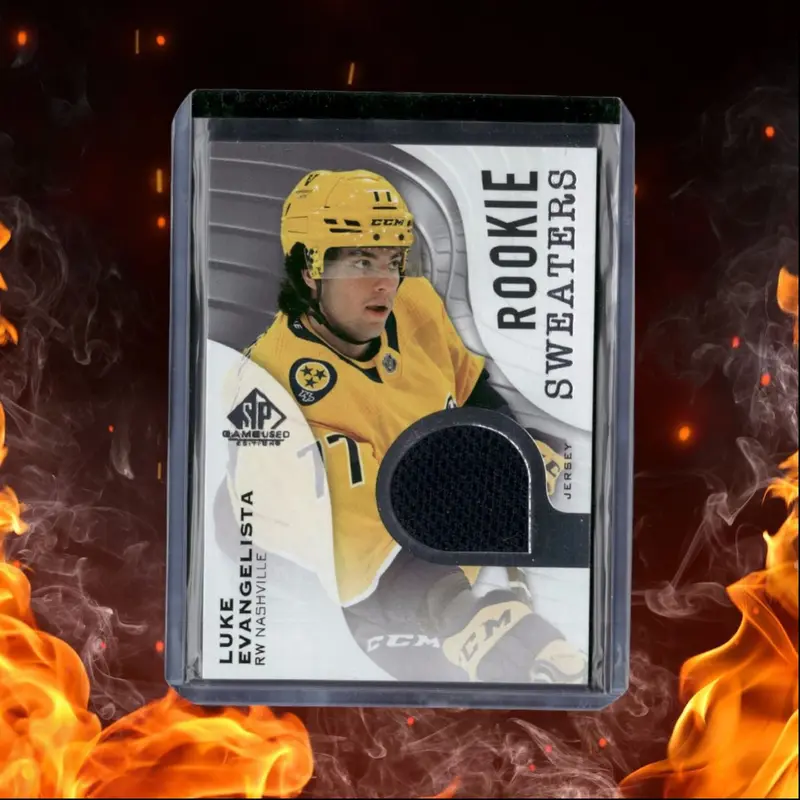2023-24 UD SP Game Used Luke Evangelista Sweaters Jersey Rookie #RS-LE