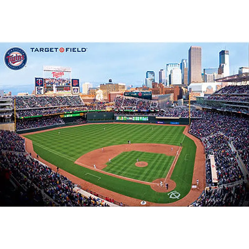 Minnesota Twins Target Field Gameday MLB Baseball Stadium Poster - Costacos Sports