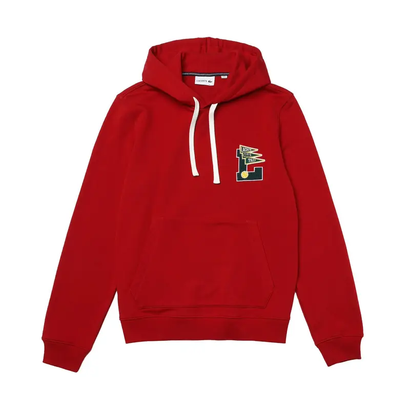 LACOSTE MENS RED LACOSTE SWEATER SH7444 5SX