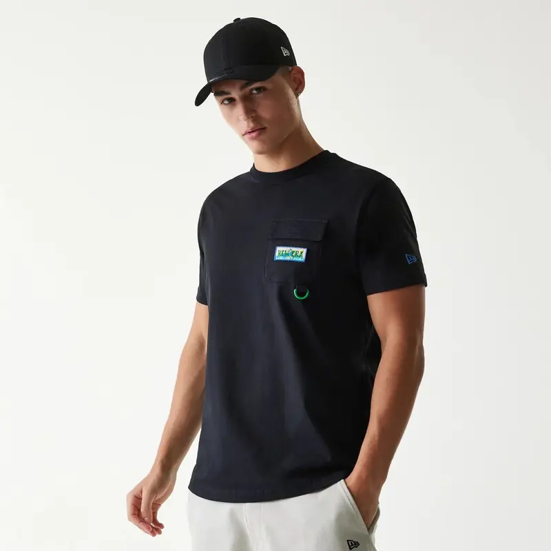New Era Outdoor Earth Day Black Side Pocket T-Shirt