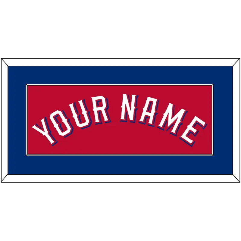 Texas Name - Alternate Red (2020-2022) - Single Mat 2