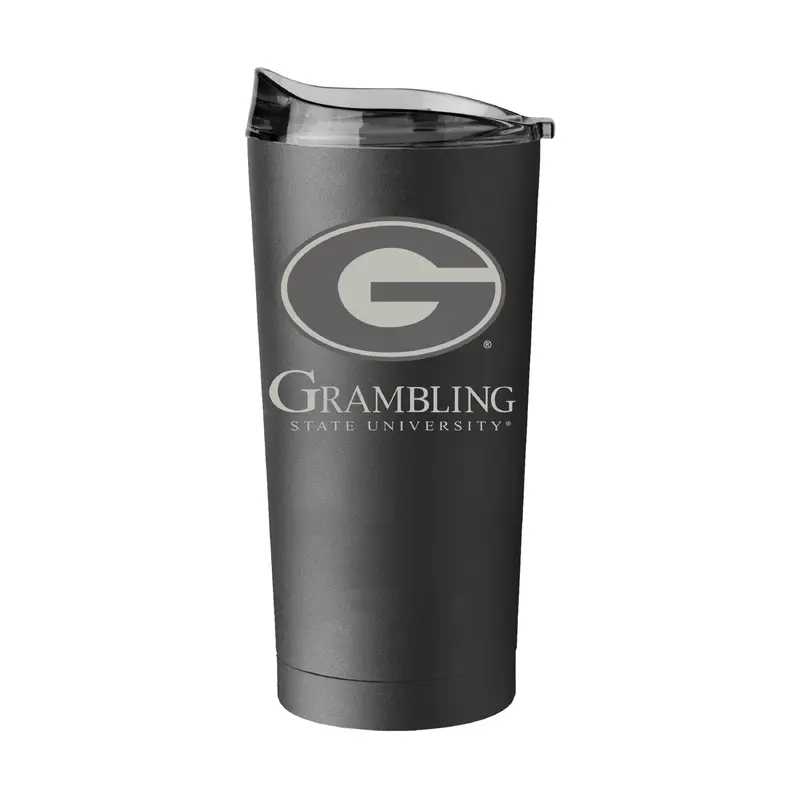 Grambling State GunMetal 20oz Black Powder Coat Tumbler