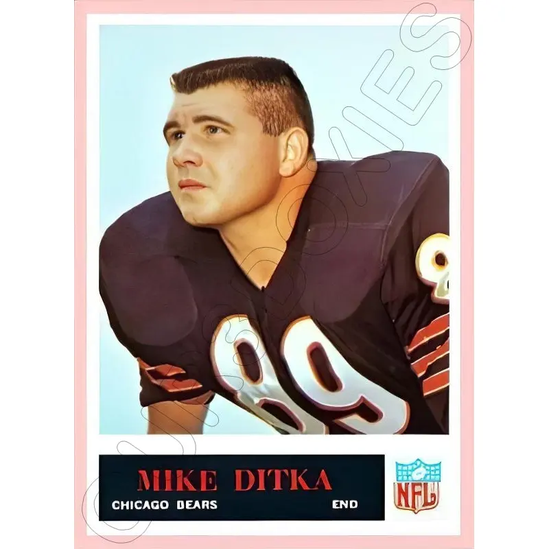 Mike Ditka 1965 Philadelphia Football Reproduction Card - 4390