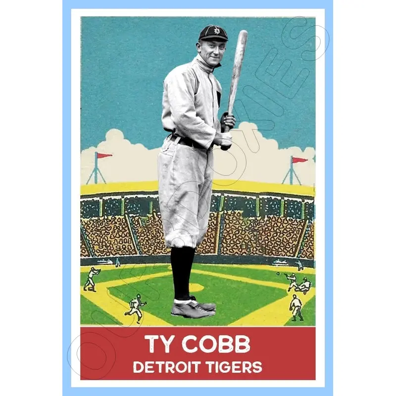Ty Cobb 1933 DeLong Custom Card - 4621