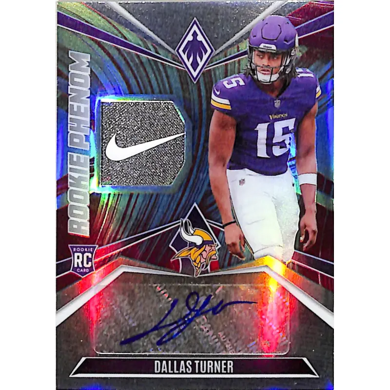 Dallas Turner 2024 Panini Phoenix Rookie Phenom Nike Swoosh Auto #3/6