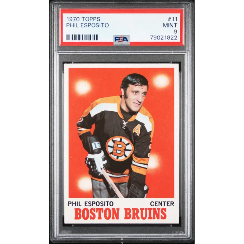Phil Esposito 1970 Topps #11 PSA 9 Mint