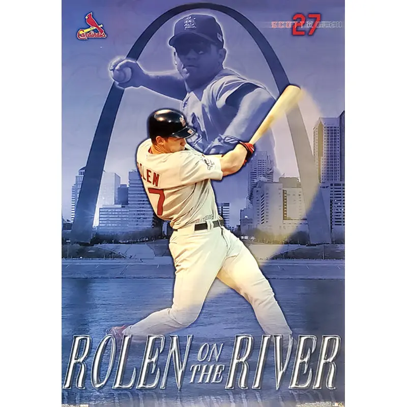 Scott Rolen "Rolen on the River" St. Louis Cardinals Poster - Costacos 2004