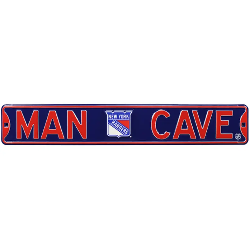 New York Rangers "MAN CAVE" Authentic Street Sign