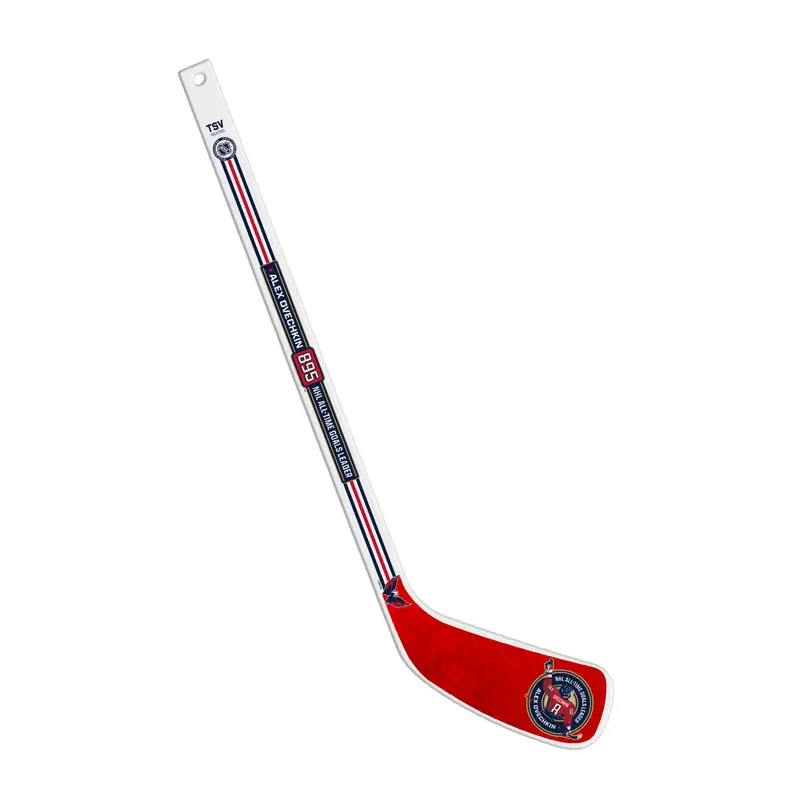 NHLPA Alex Ovechkin Washington Capitals 895 All-Time Goals Leader Wood Mini Stick