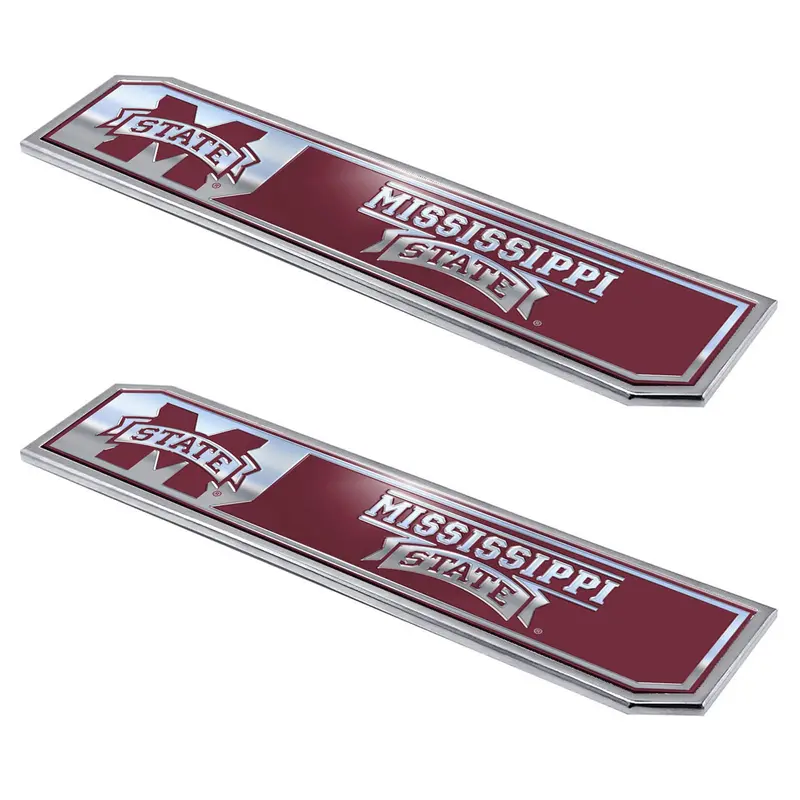 Mississippi State University Embossed Truck Emblem 2-pk