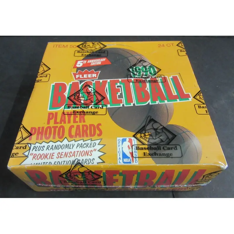 1990/91 Fleer Basketball Unopened Jumbo Box (BBCE)