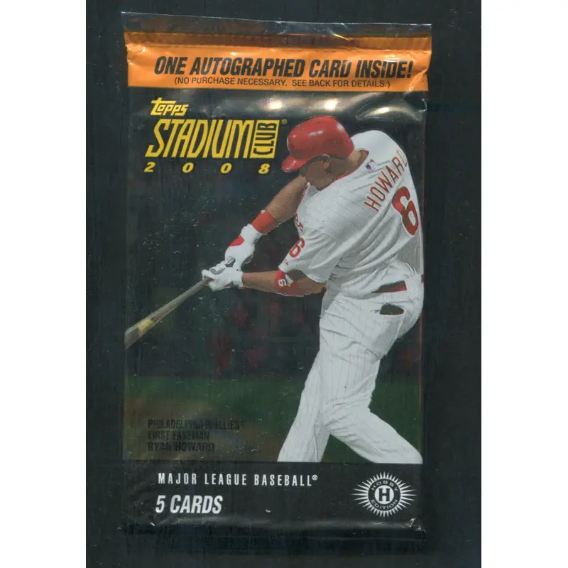 2008 Topps Stadium Club Baseball Unopened Pack (Hobby) (5)